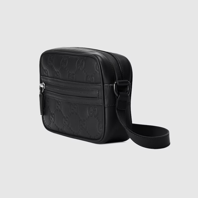 GG RUBBER-EFFECT MINI SHOULDER BAG